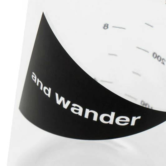and wander And Wander Logo Bottle 500ml Clear