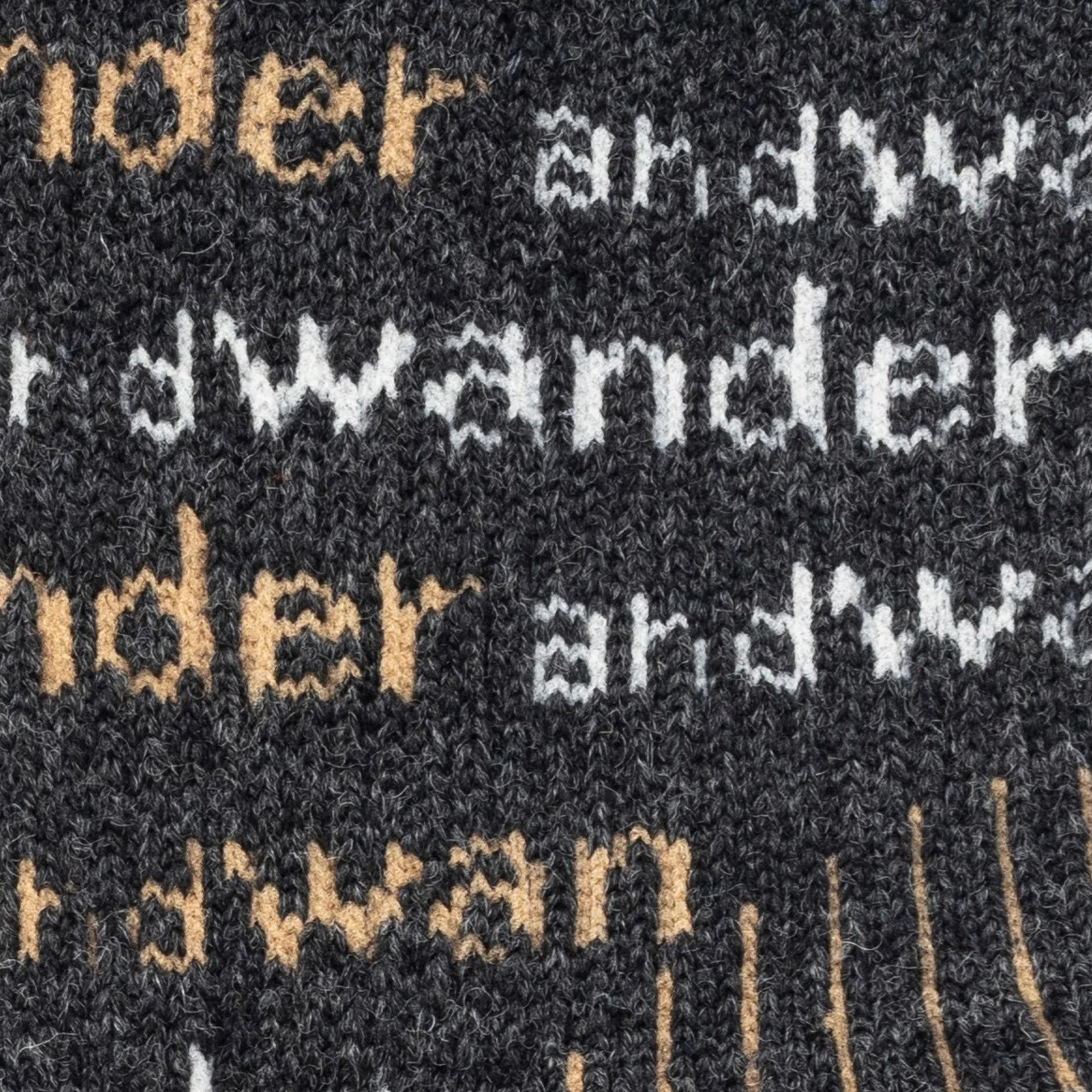and wander And Wander Wool Socks Charcoal
