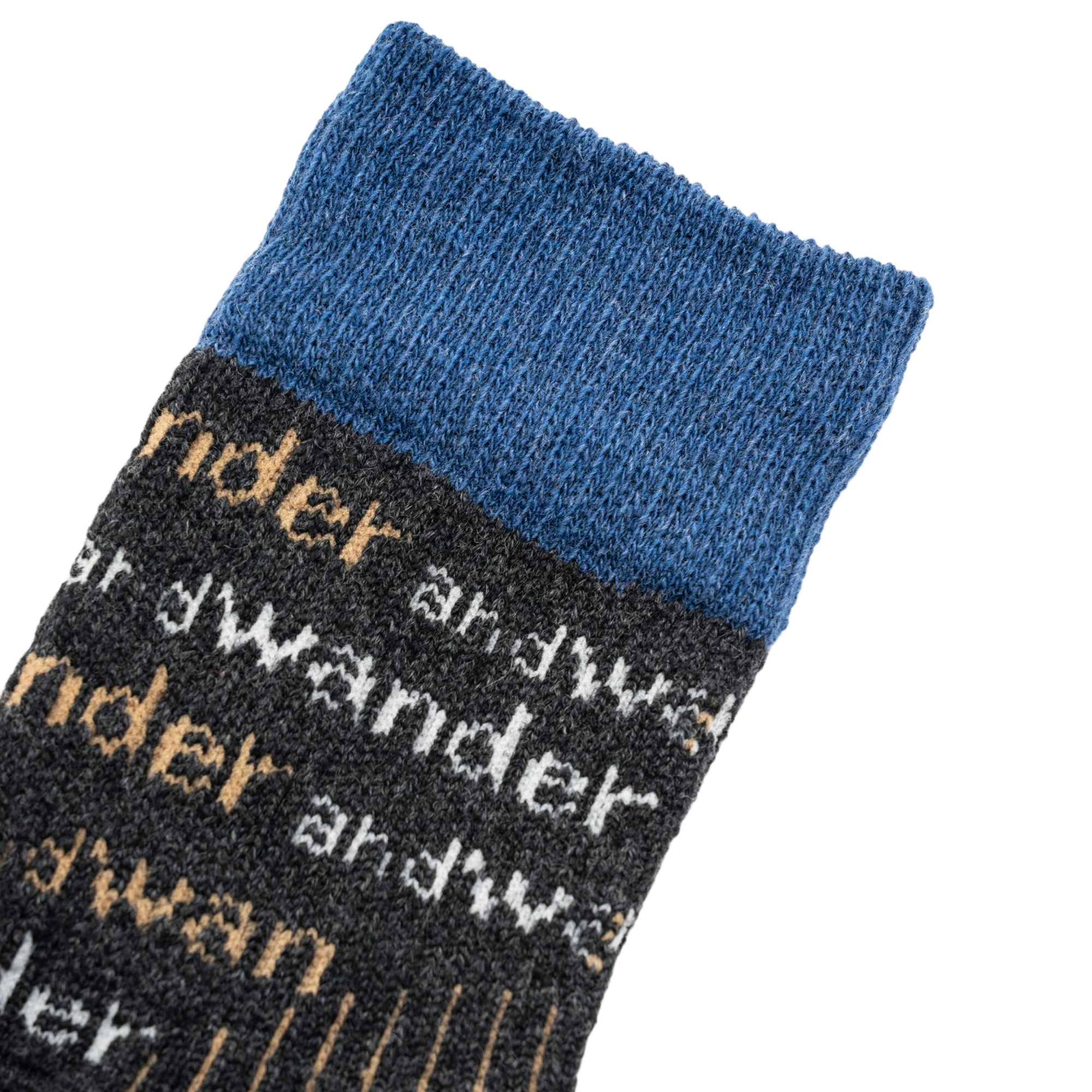 and wander And Wander Wool Socks Charcoal