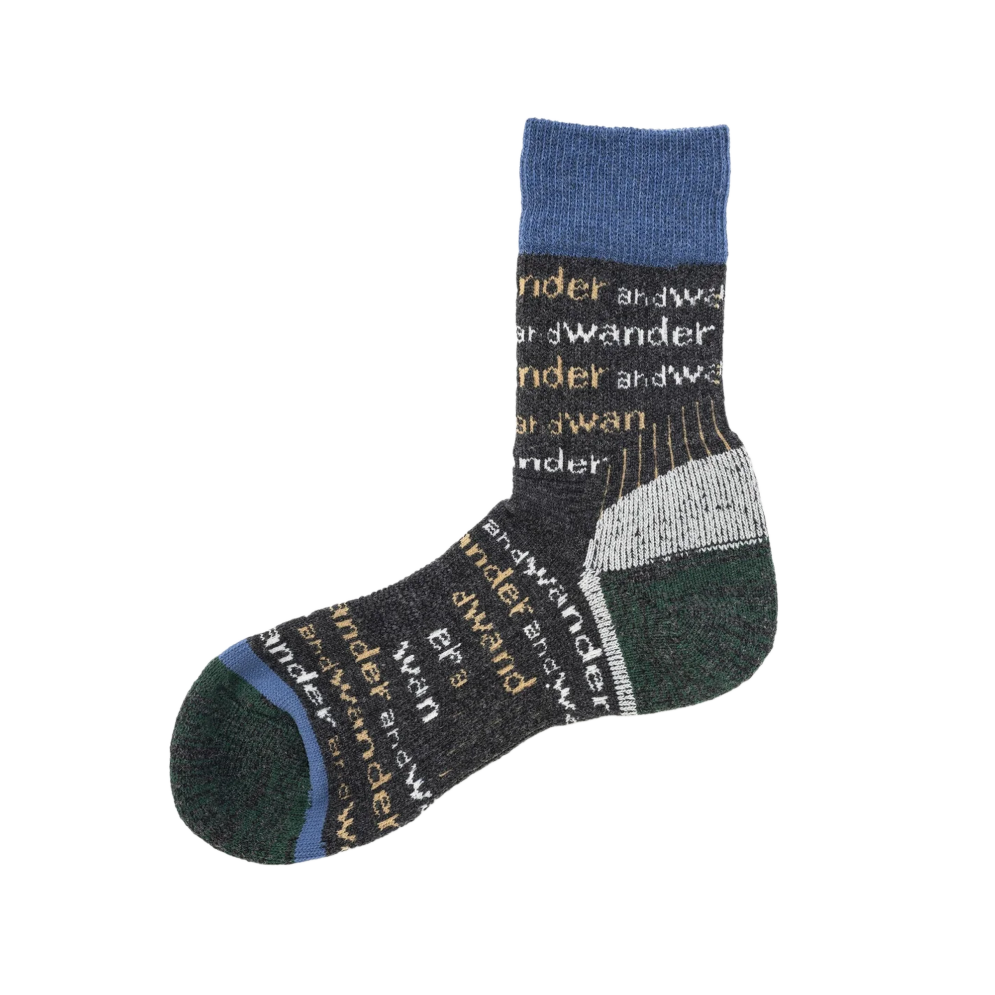 and wander And Wander Wool Socks Charcoal