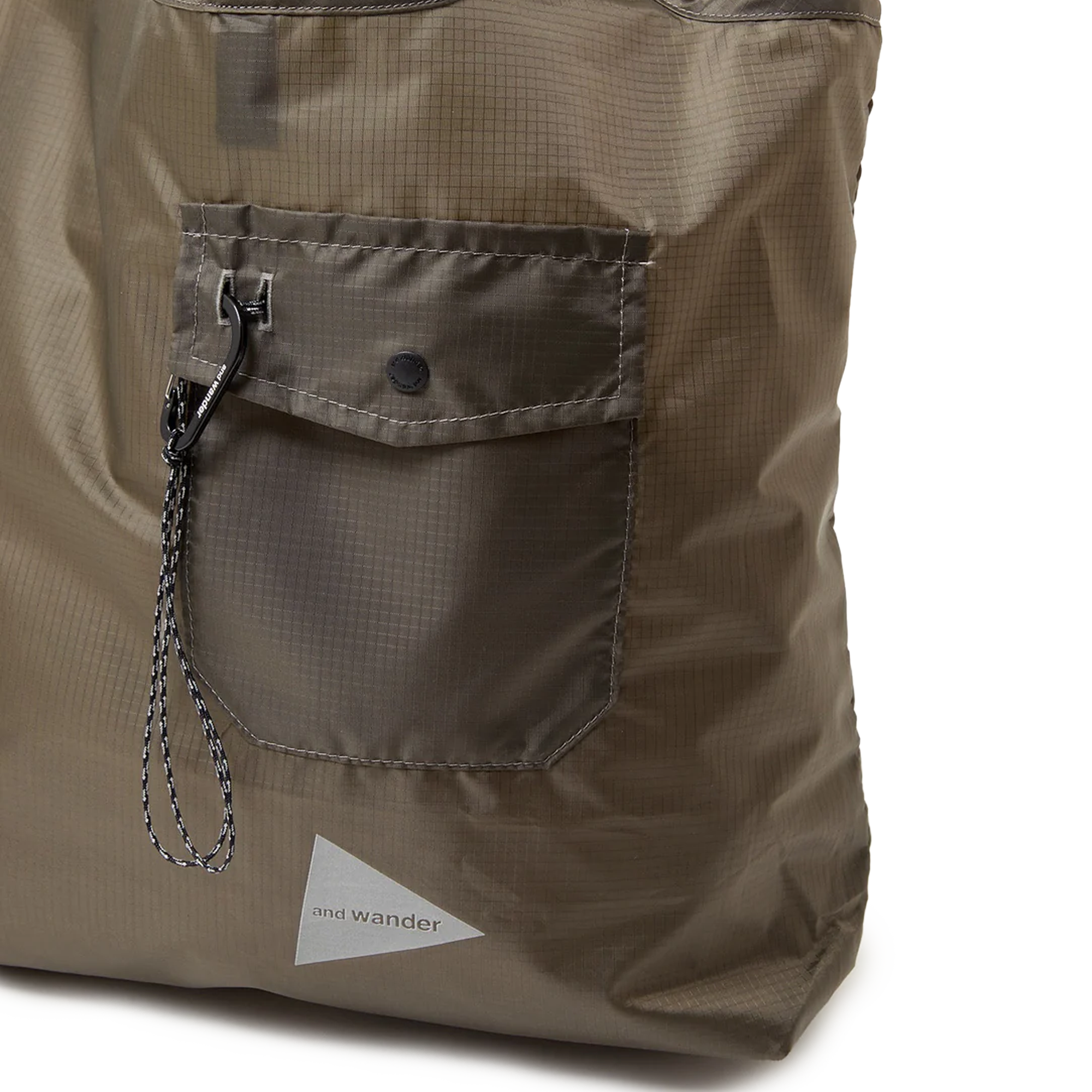 and wander Crispy Rip Grocery Pocket Bag Khaki