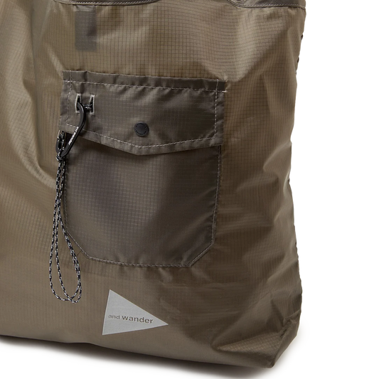 and wander Crispy Rip Grocery Pocket Bag Khaki