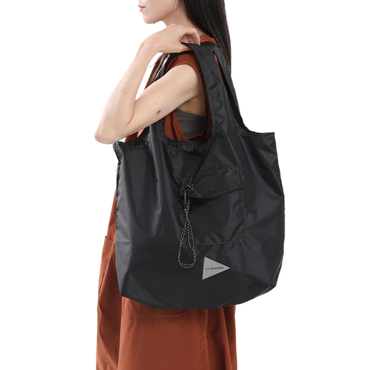 and wander Crispy Rip Grocery Pocket Bag Black