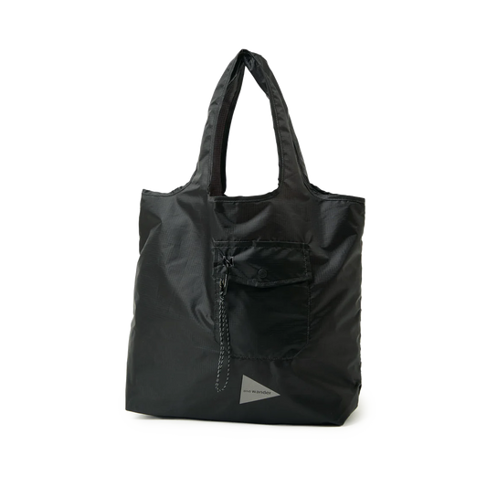 and wander Crispy Rip Grocery Pocket Bag Black