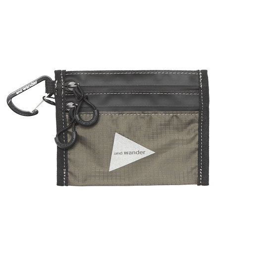 and wander Crispy Rip Mini Twin Pouch Khaki