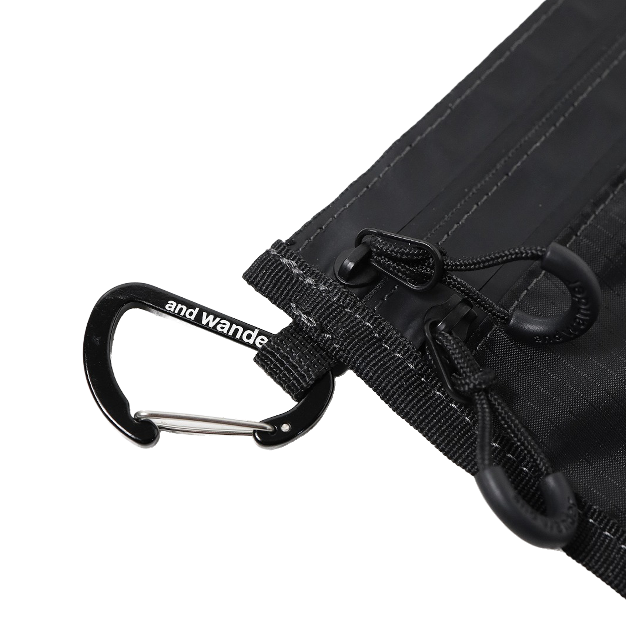 and wander Crispy Rip Mini Twin Pouch Black