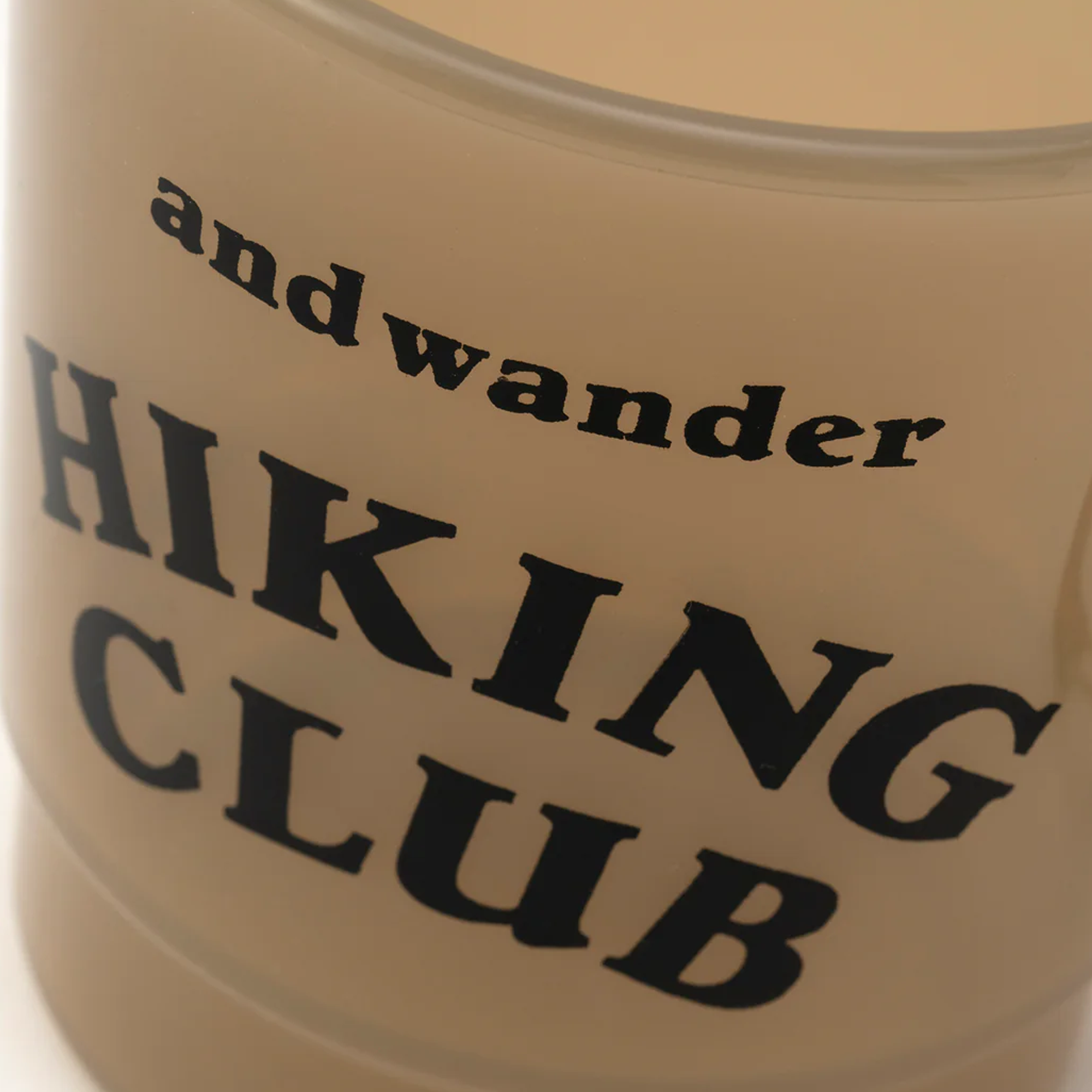 and wander Hiking Club PP Mug Beige