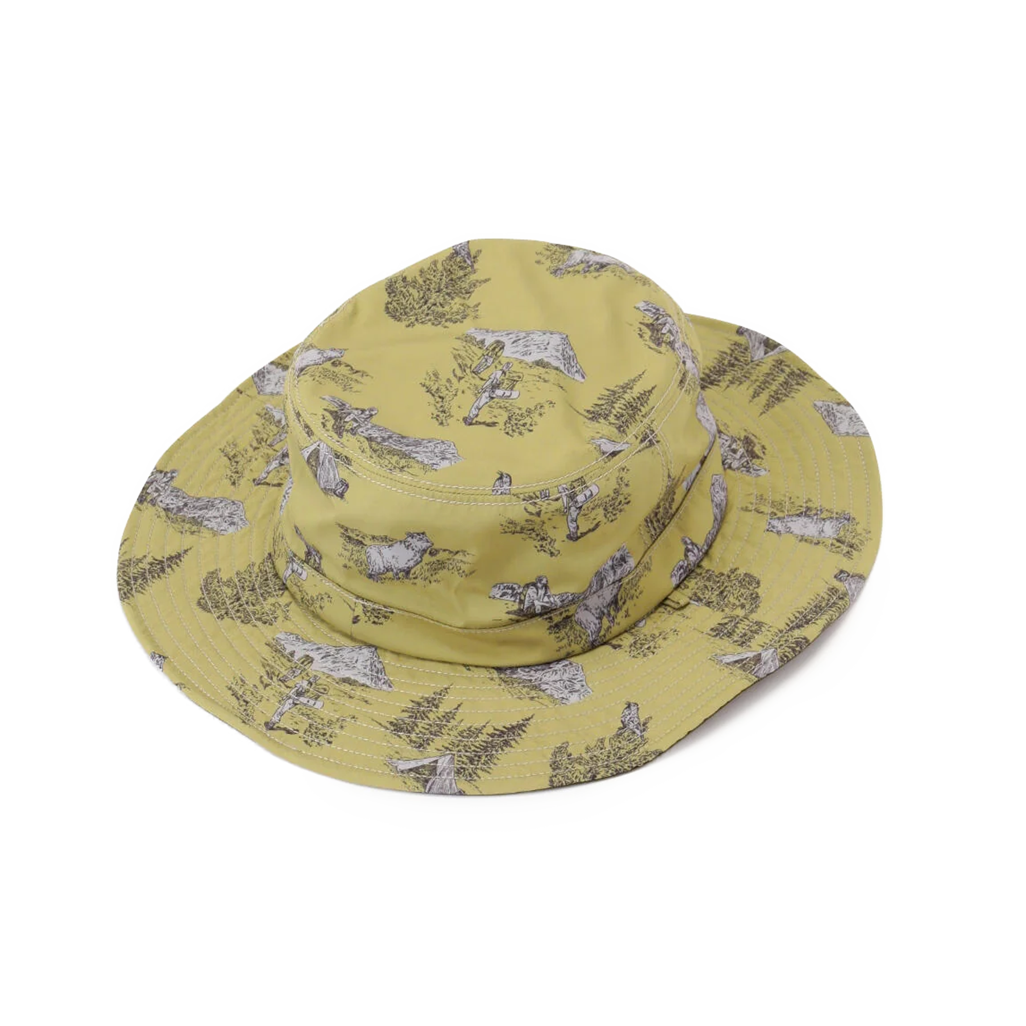 and wander Hiking Club Reversible Hat Beige