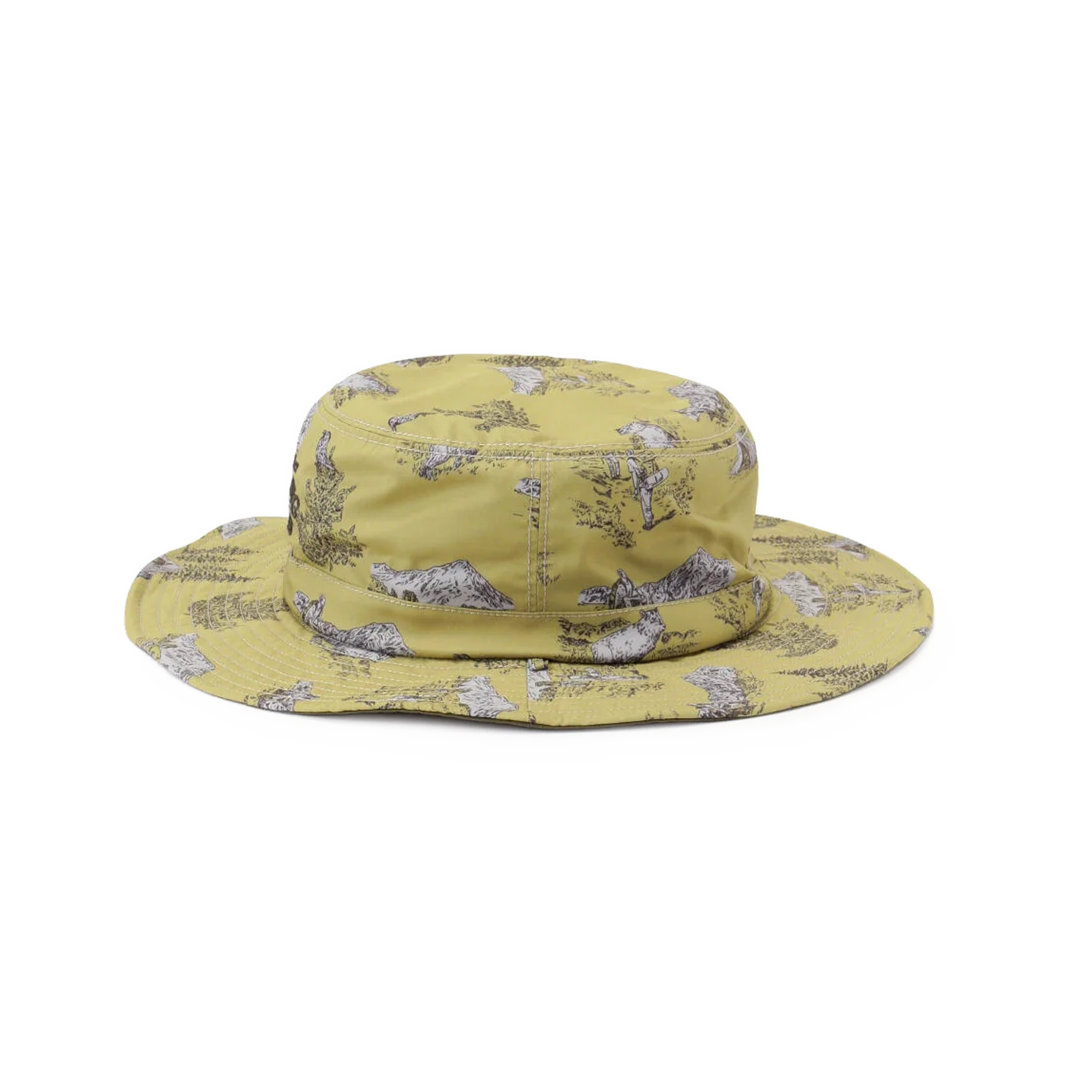 and wander Hiking Club Reversible Hat Beige