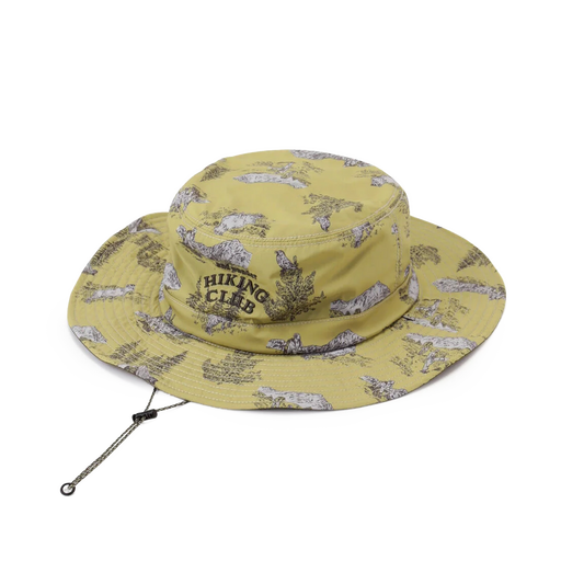 and wander Hiking Club Reversible Hat Beige