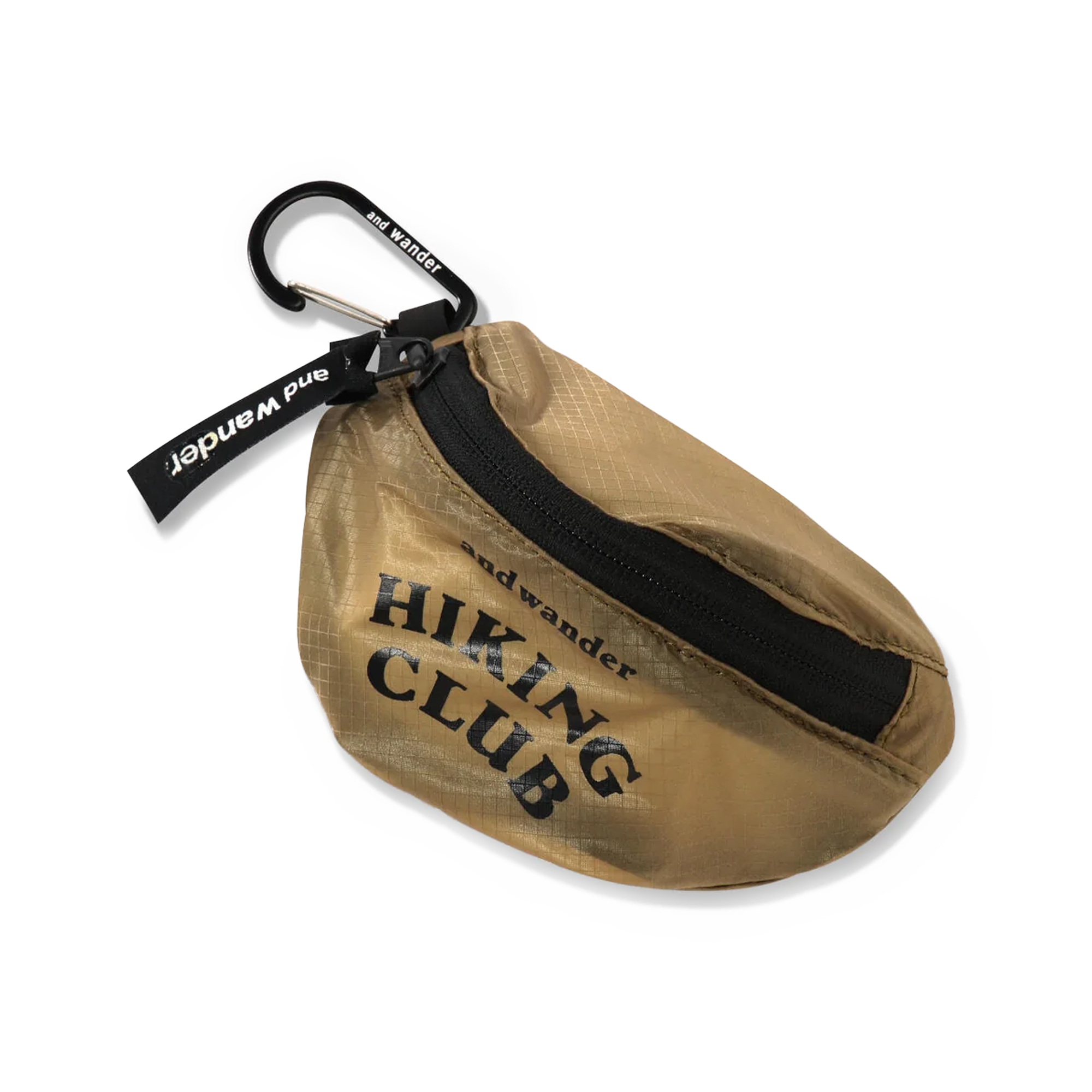 and wander Hiking Club Sil Mini Pouch Beige