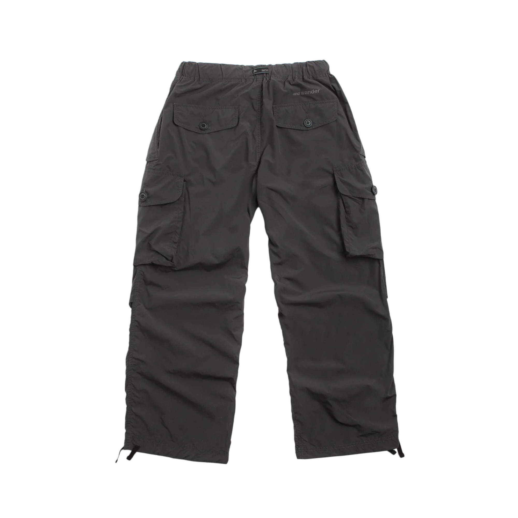 and wander Oversized Cargo Pants Charcoal