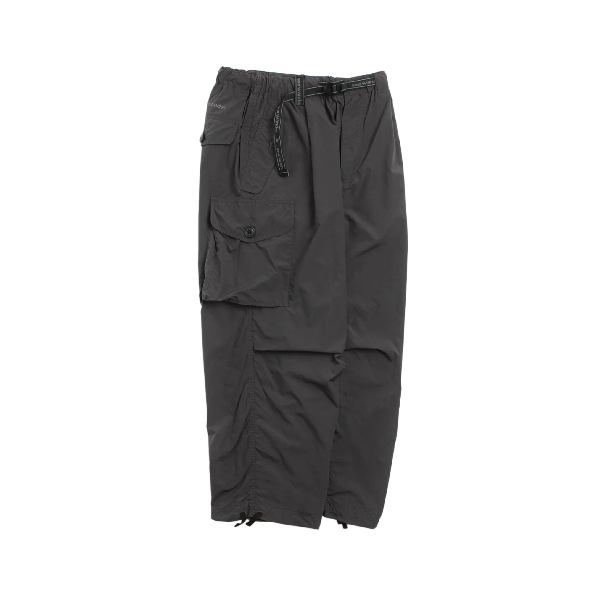 and wander Oversized Cargo Pants Charcoal