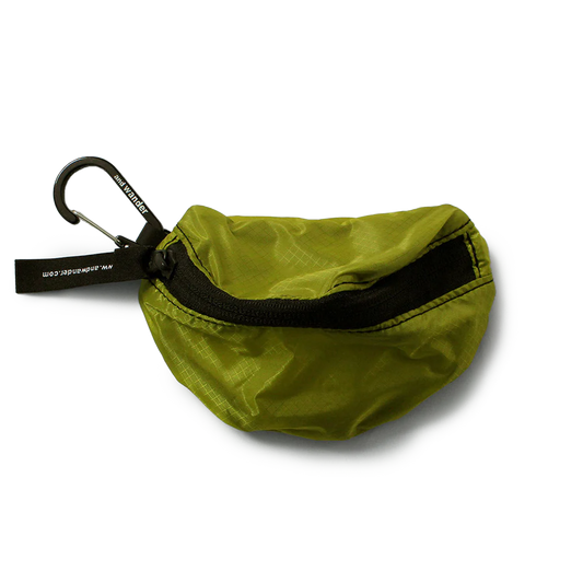and wander Sil Mini Pouch Yellow Green
