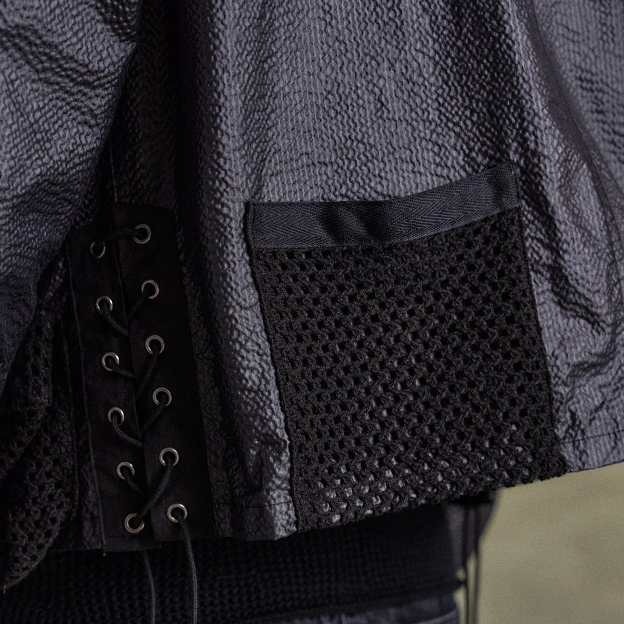 Andersson Bell Convex Collarless Jacket Black AWA696M