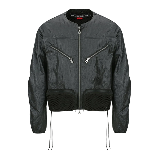 Andersson Bell Convex Collarless Jacket Black AWA696M