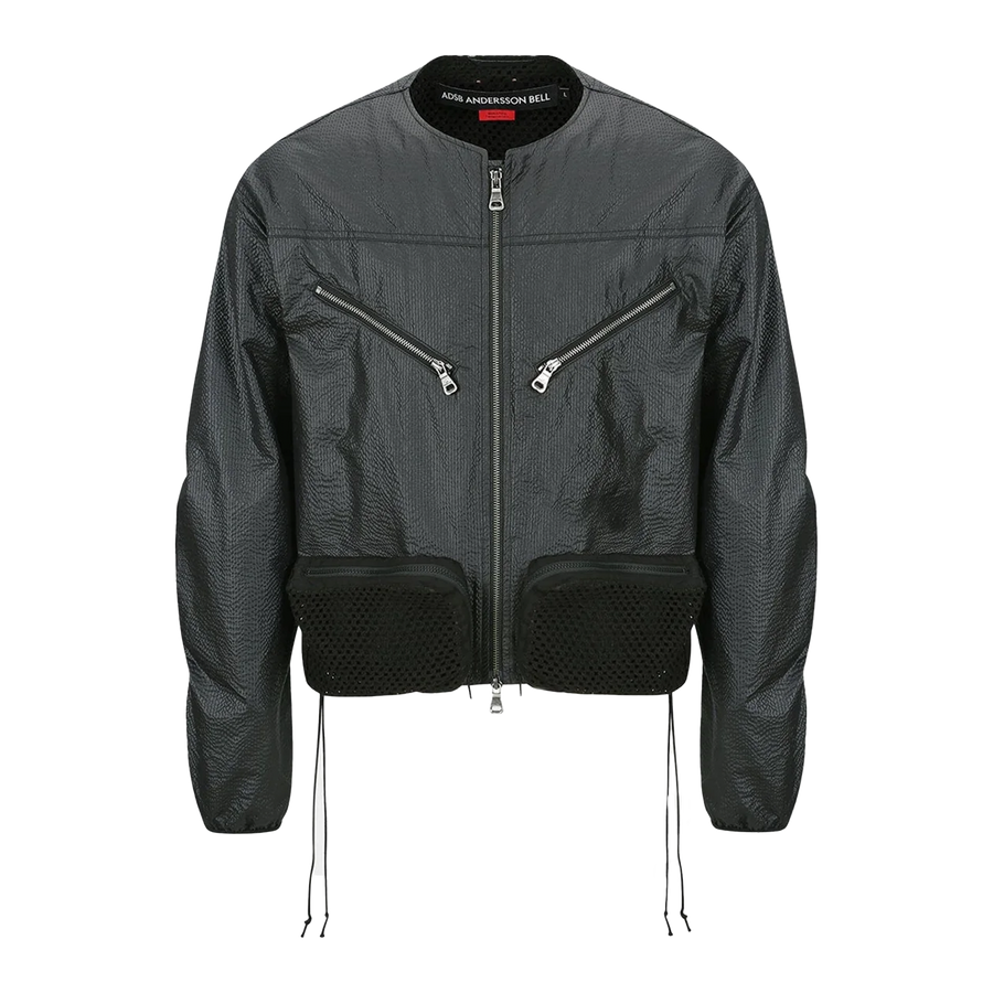 Andersson Bell Convex Collarless Jacket Black AWA696M