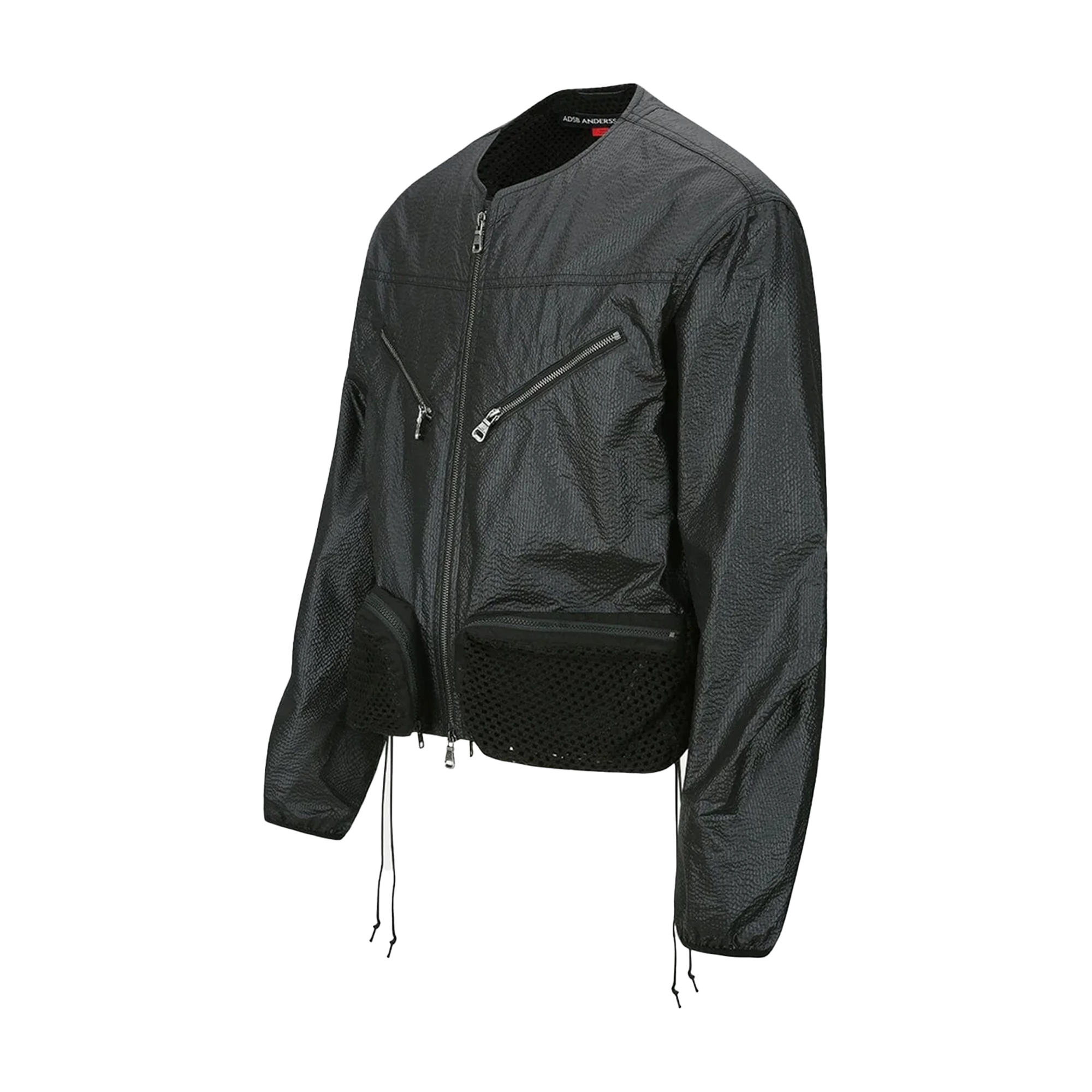 Andersson Bell Convex Collarless Jacket Black AWA696M