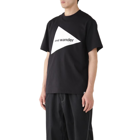 and wander Logo T-Shirt Black