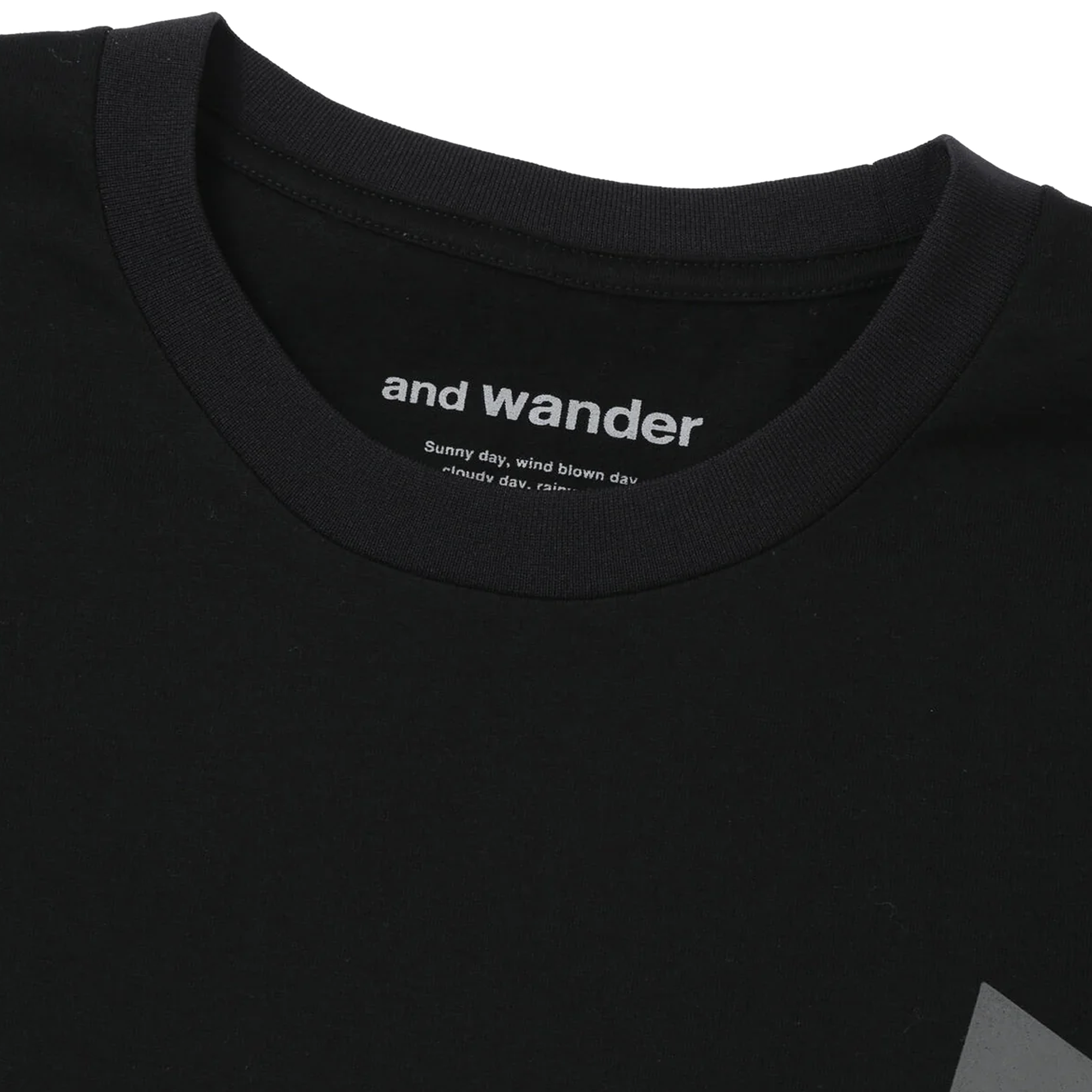 and wander Ref T-Shirt Black