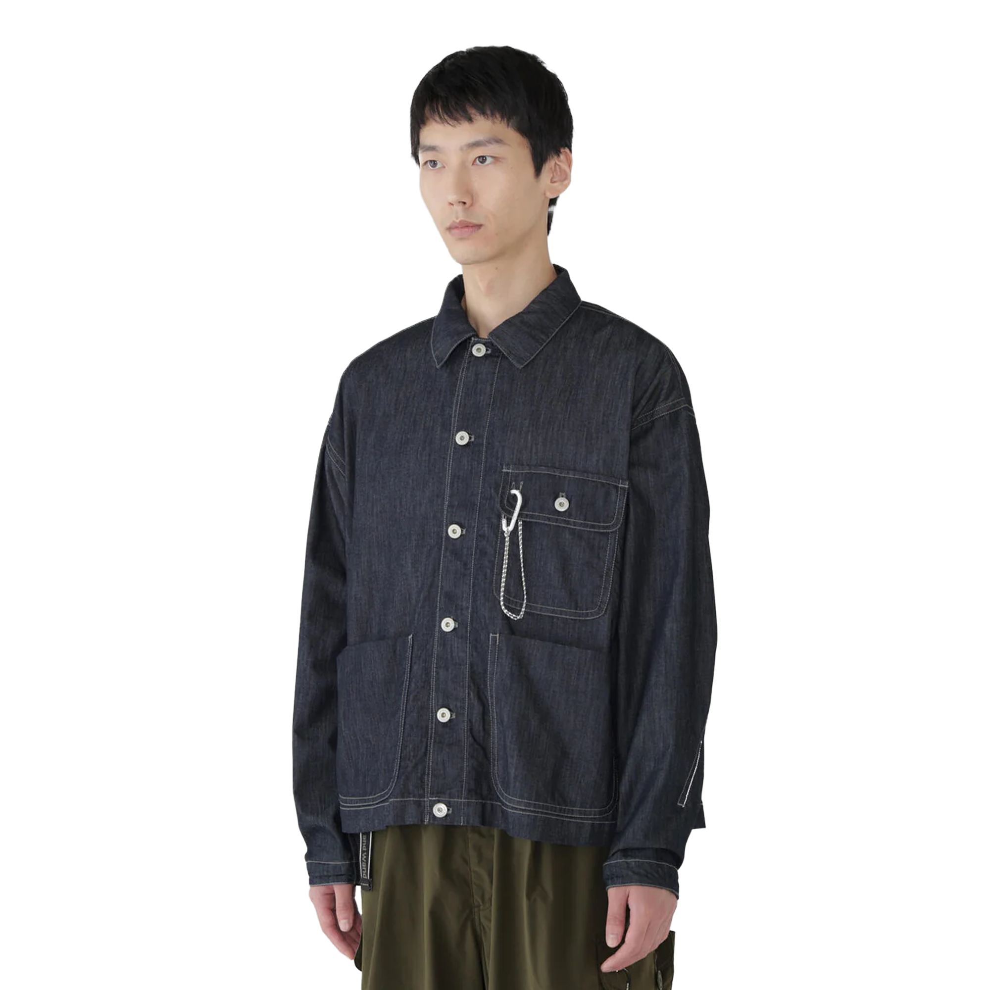 and wander Dry Easy Denim Shirts Jacket Navy