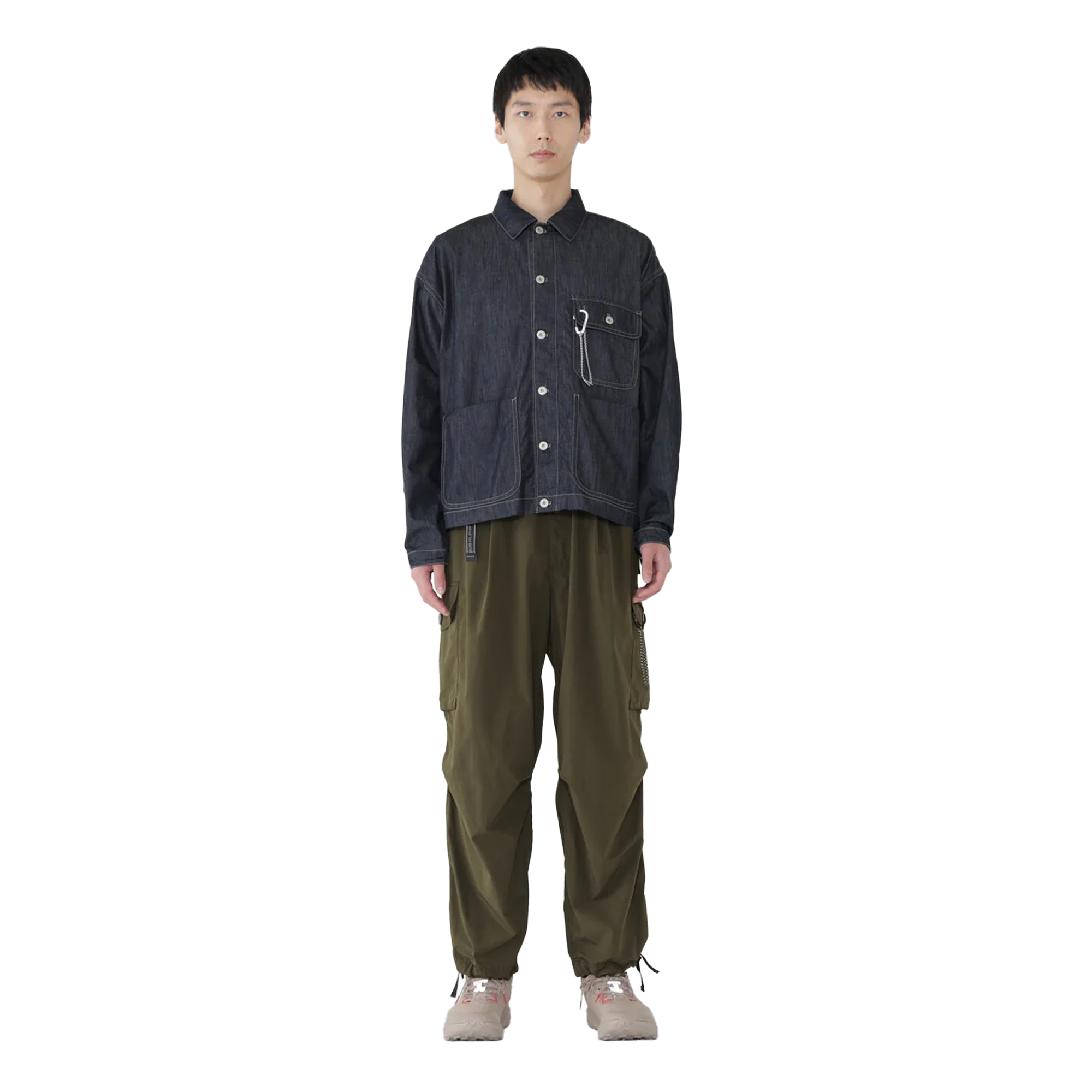 and wander Dry Easy Denim Shirts Jacket Navy
