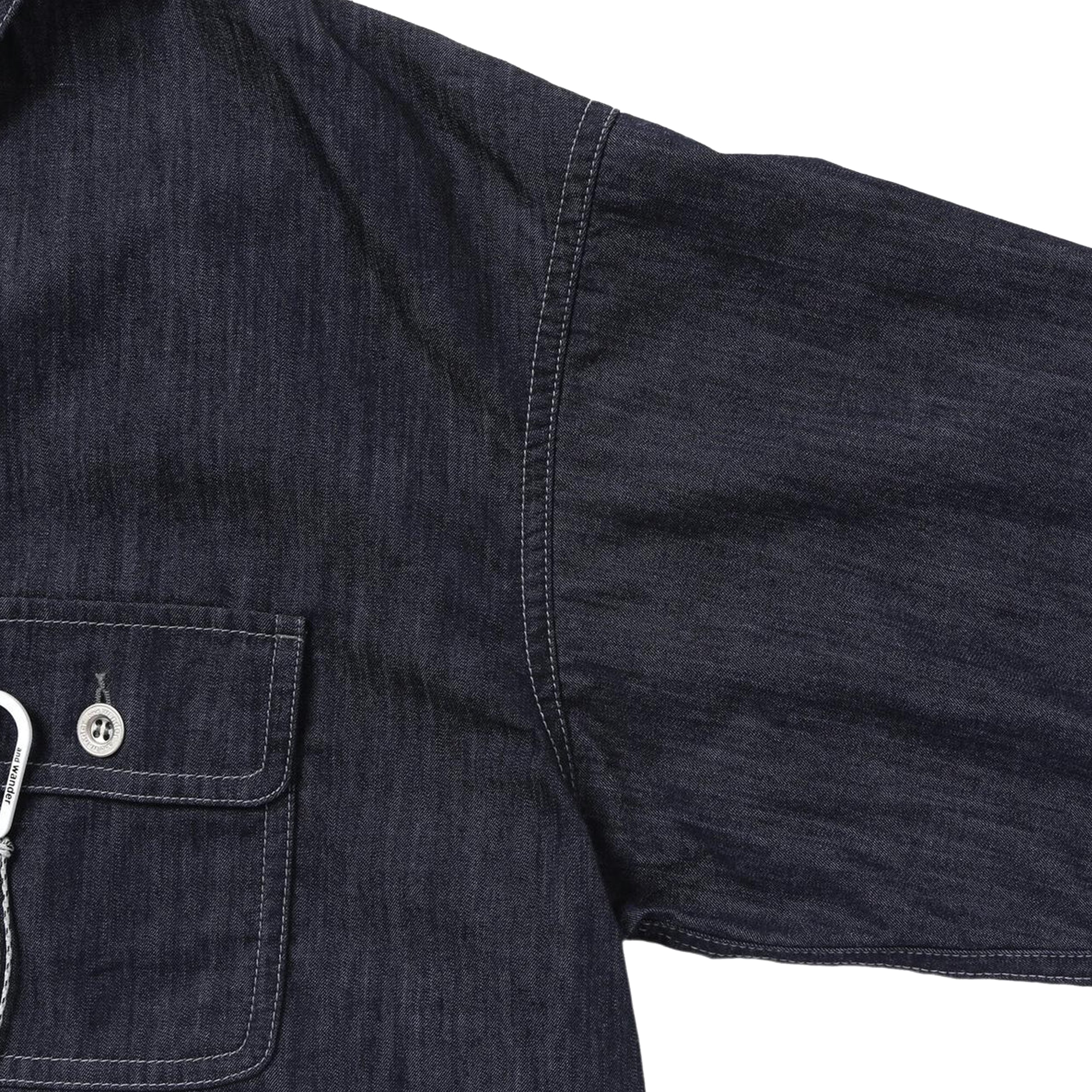 and wander Dry Easy Denim Shirts Jacket Navy