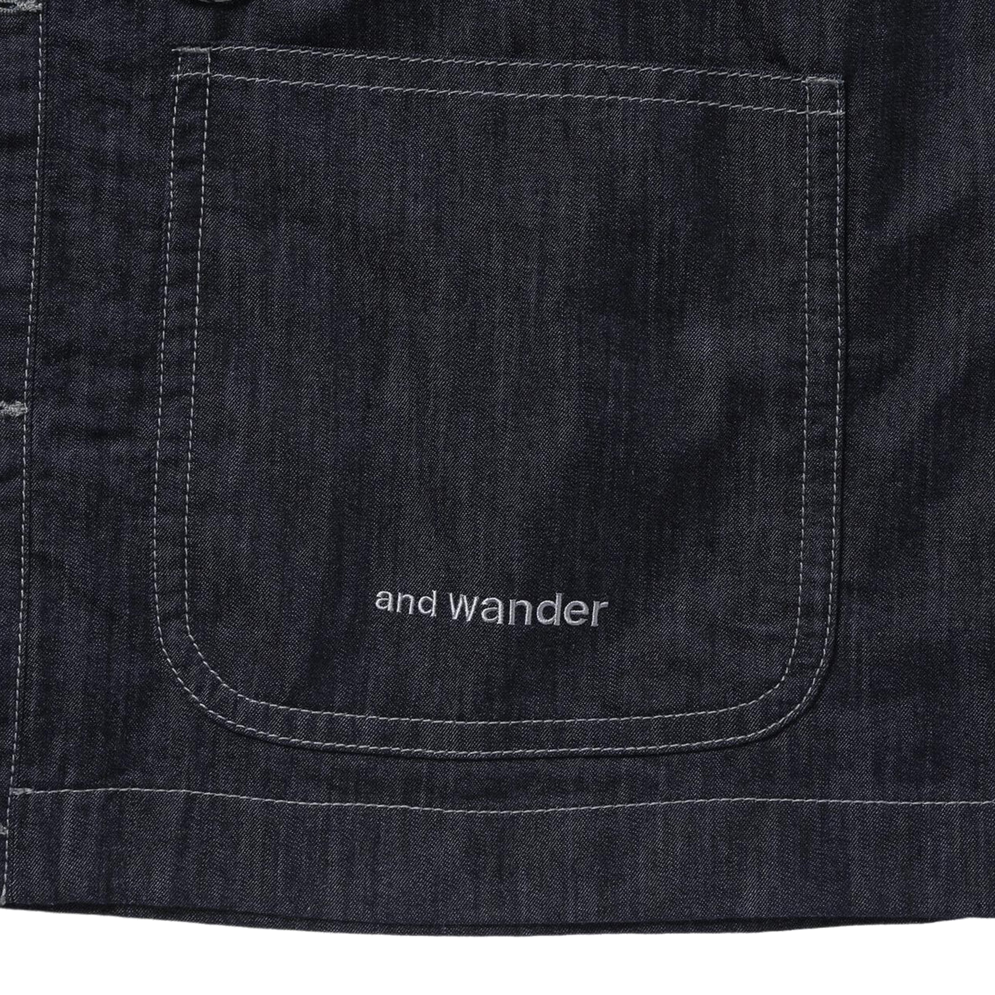 and wander Dry Easy Denim Shirts Jacket Navy