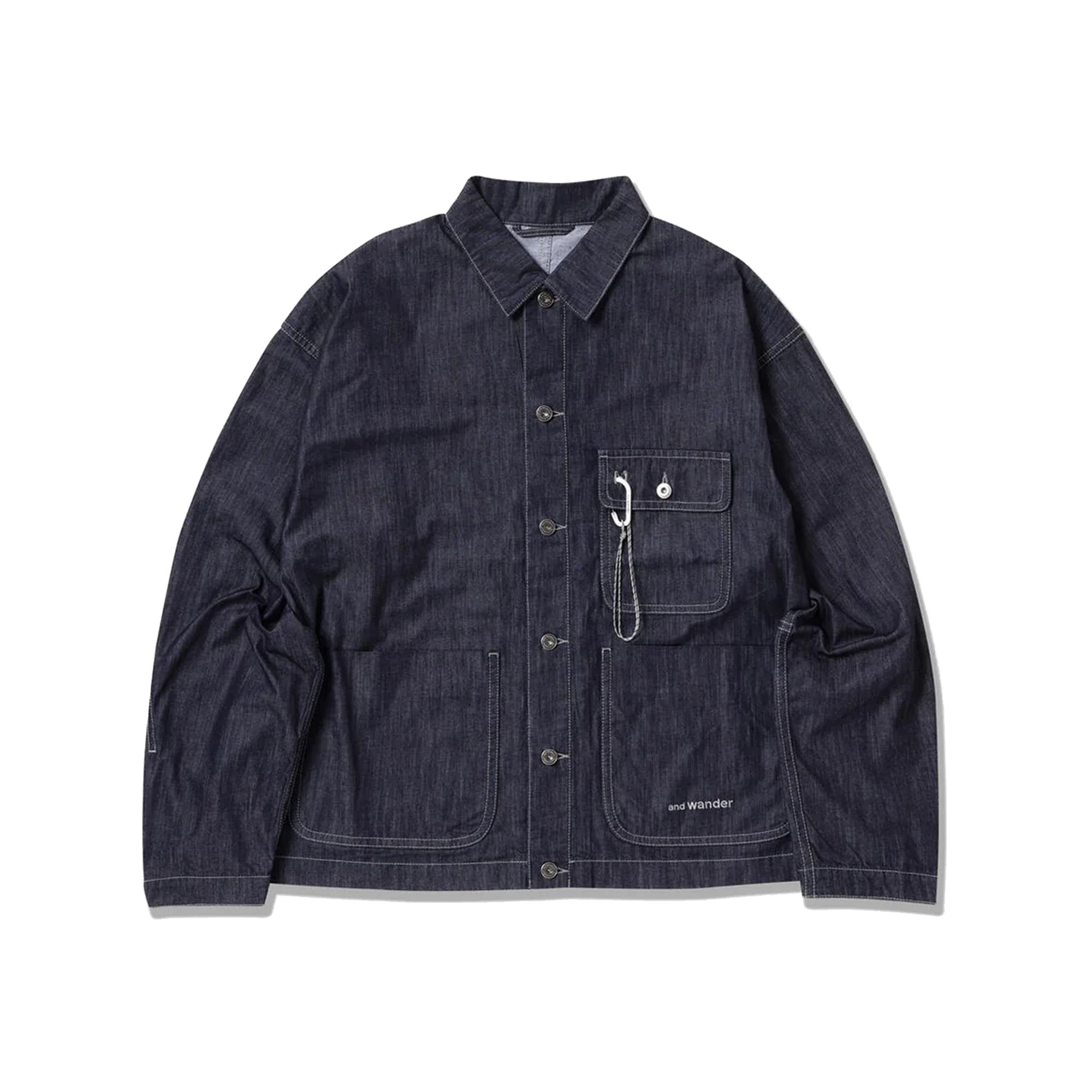 and wander Dry Easy Denim Shirts Jacket Navy