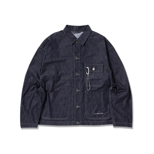 and wander Dry Easy Denim Shirts Jacket Navy