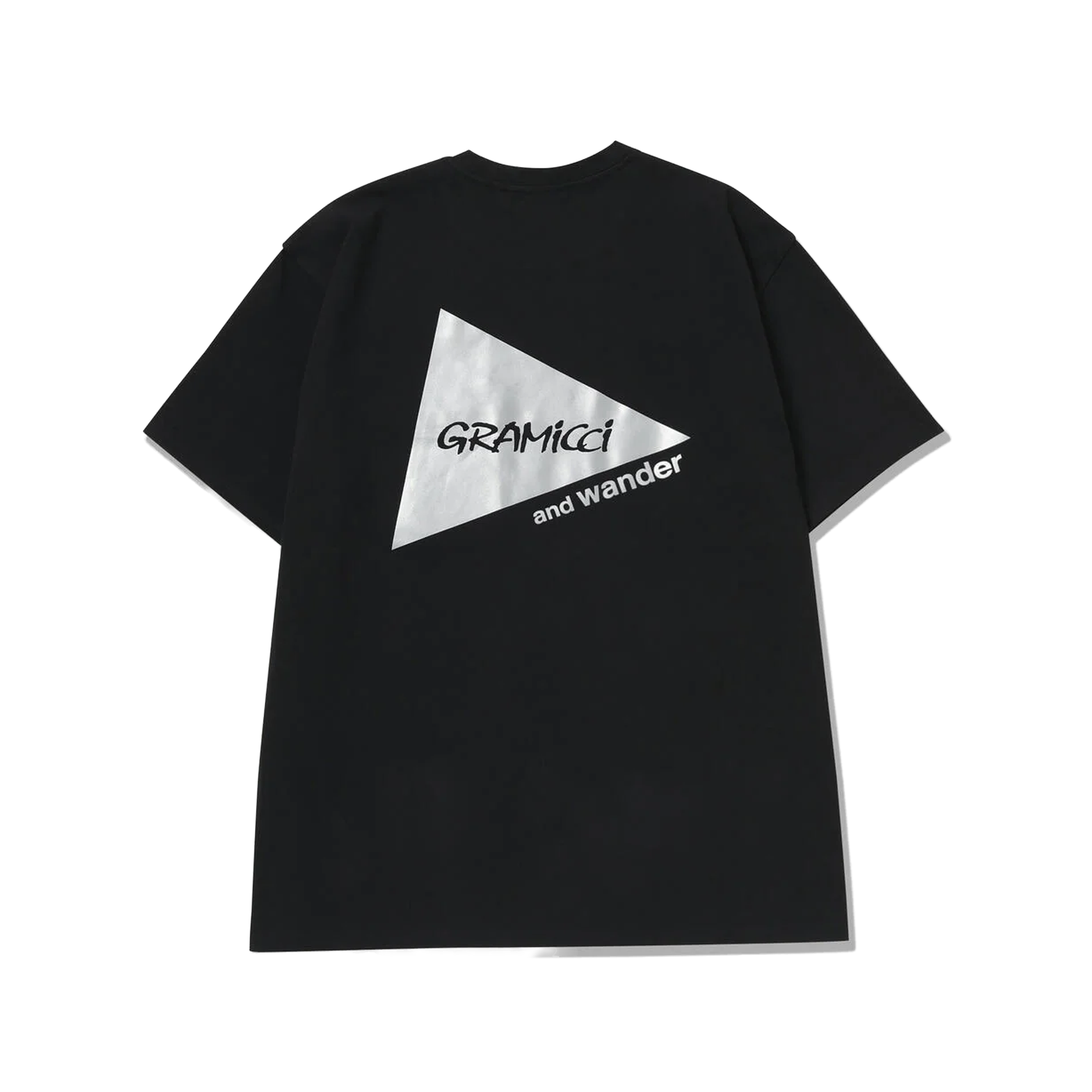 and wander x Gramicci 6 Backprint Short Sleeve T-Shirt Black