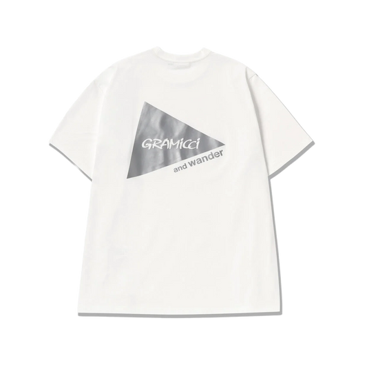 and wander x Gramicci 6 Backprint Short Sleeve T-Shirt White