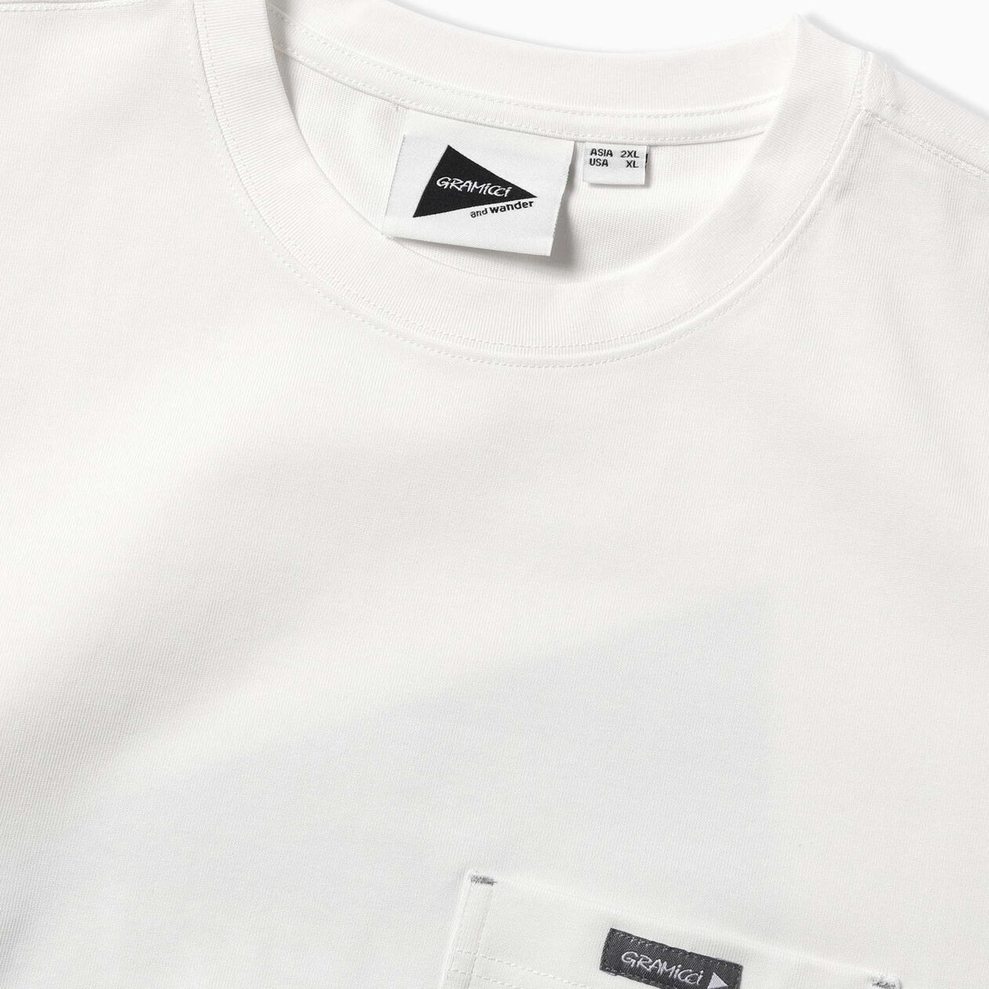 and wander x Gramicci 6 Backprint Short Sleeve T-Shirt White
