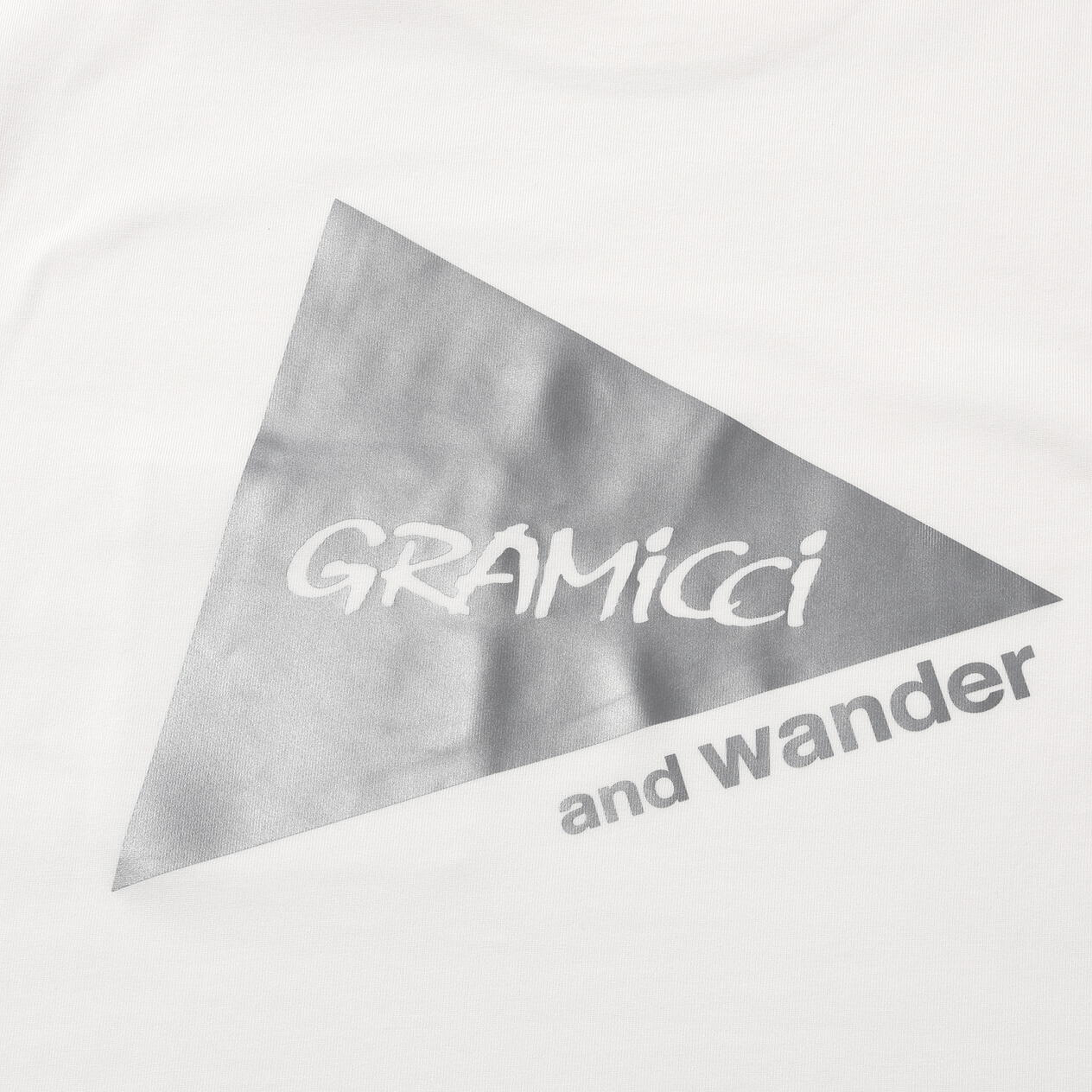 and wander x Gramicci 6 Backprint Short Sleeve T-Shirt White