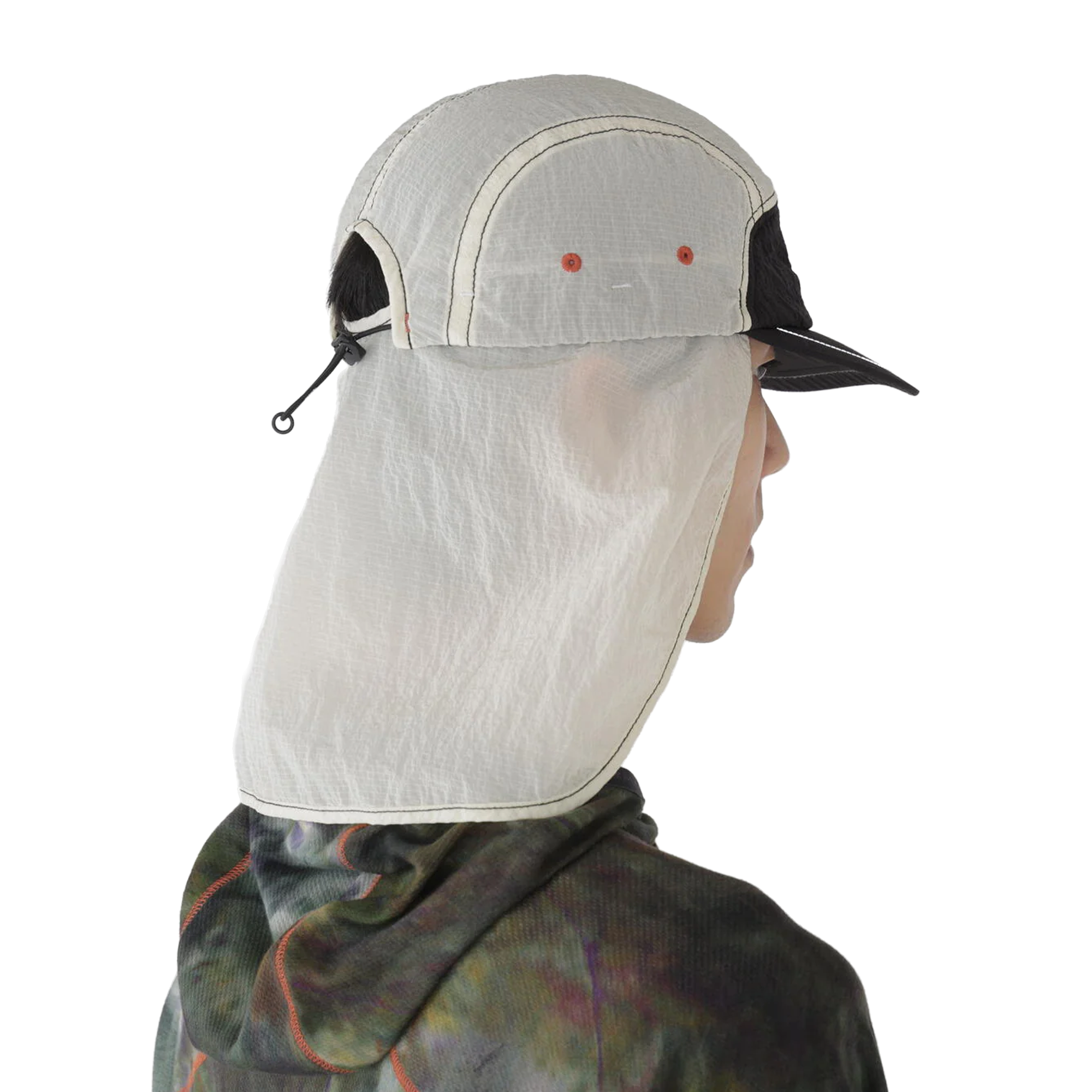and wander x Roa Ripstop Wind Cap Off White