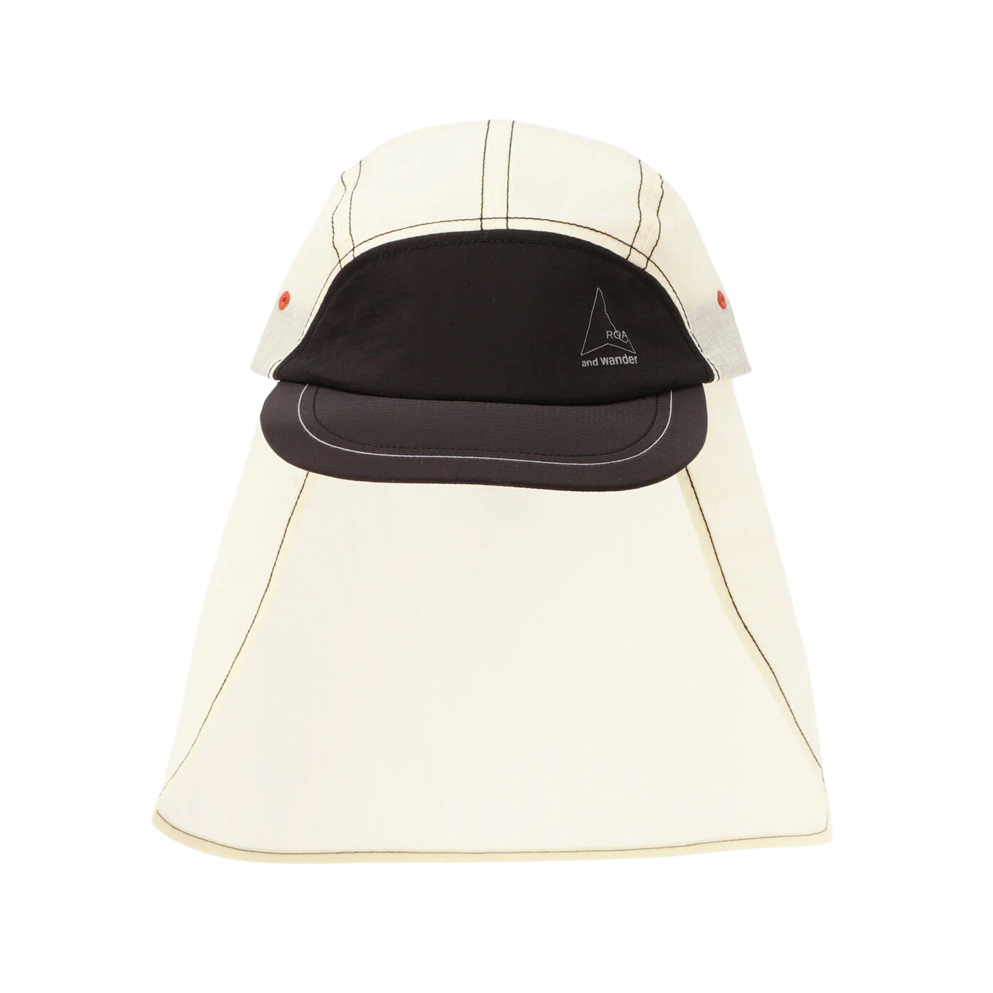 and wander x Roa Ripstop Wind Cap Off White