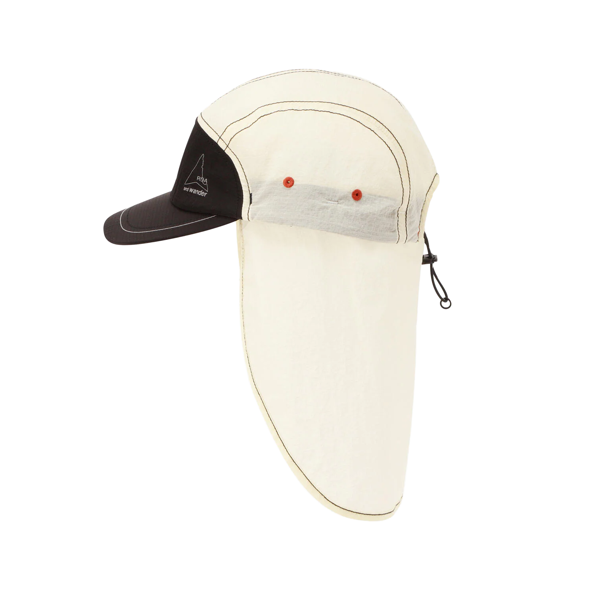 and wander x Roa Ripstop Wind Cap Off White