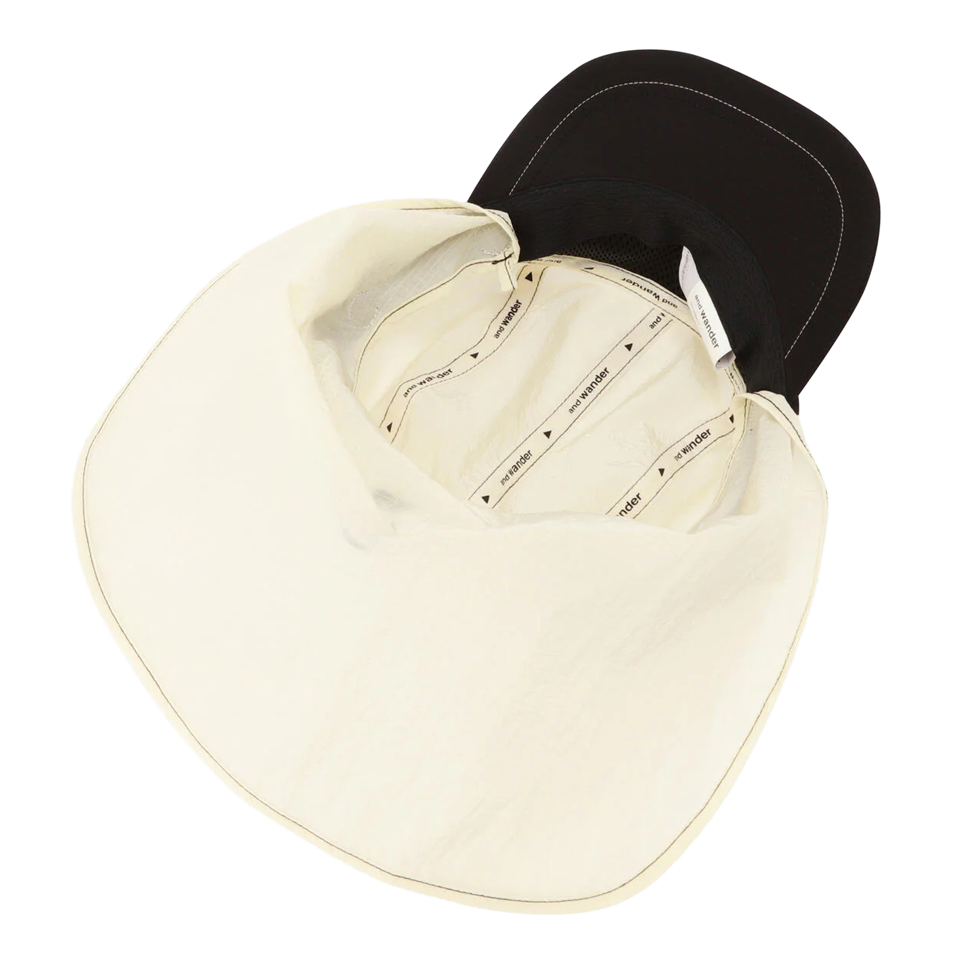 and wander x Roa Ripstop Wind Cap Off White