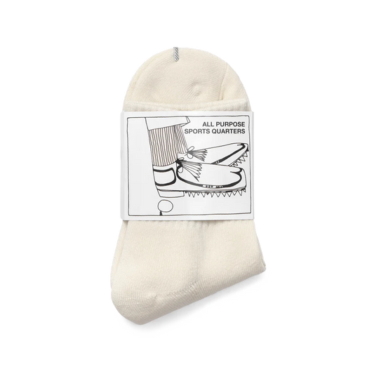 Metalwood Metal Logo Quarter Sock Off-White/Spruce