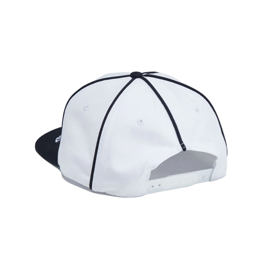 Metalwood Professional Piping Snapback Hat White