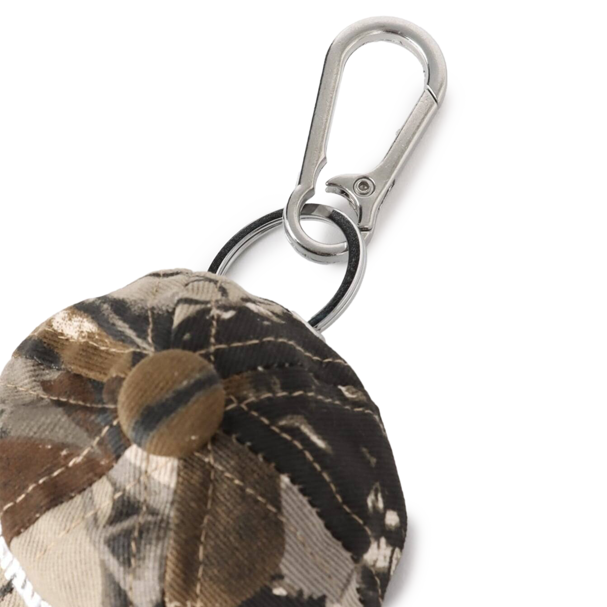 Metalwood Camo Hat Keychain Real Leaf Camo