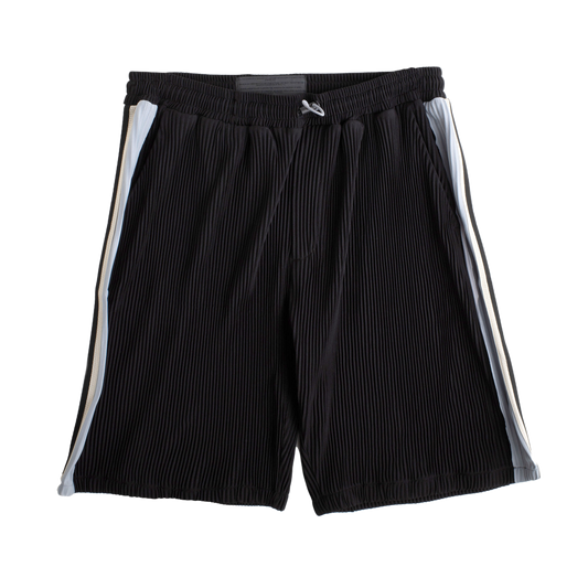 Jungles Jungles Panel Pleat Shorts Black/Blue