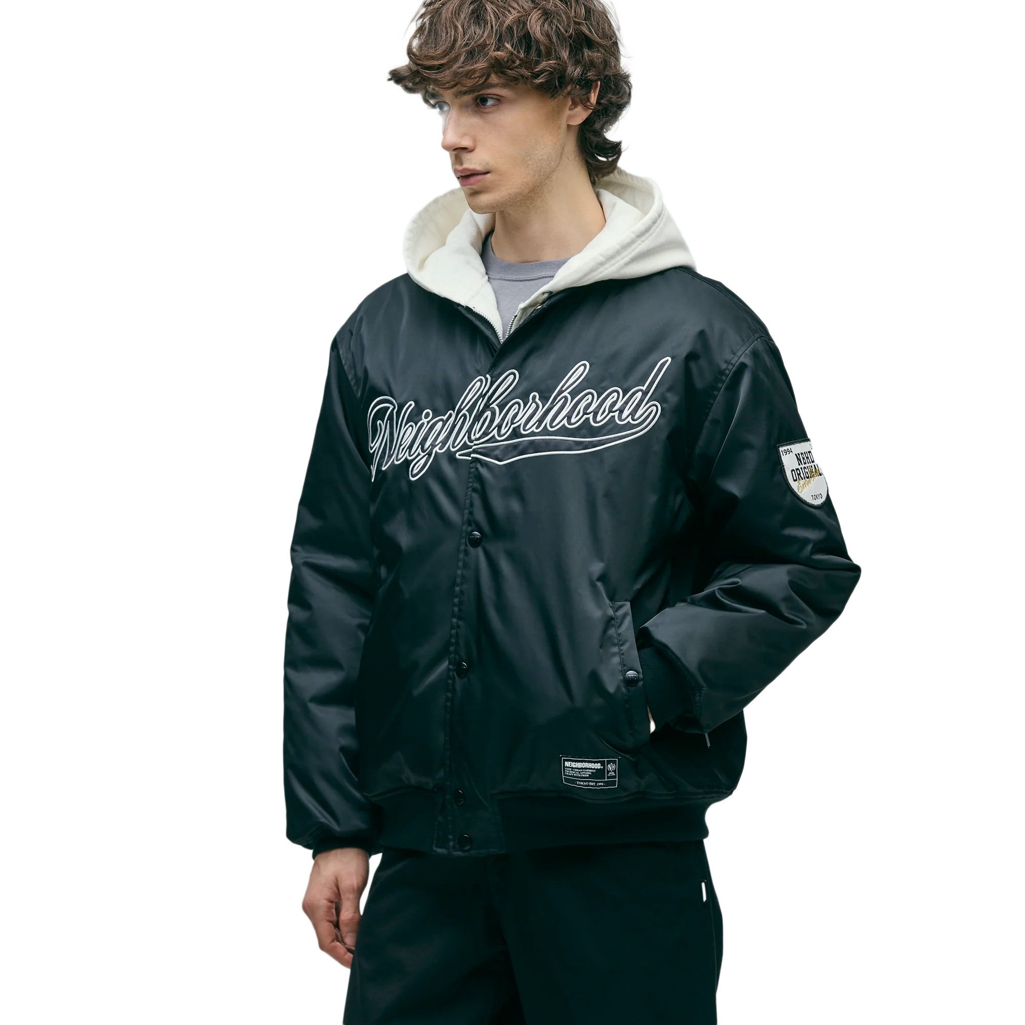 Neighborhood Baseball Jacket Black 252TSNH-JKM04