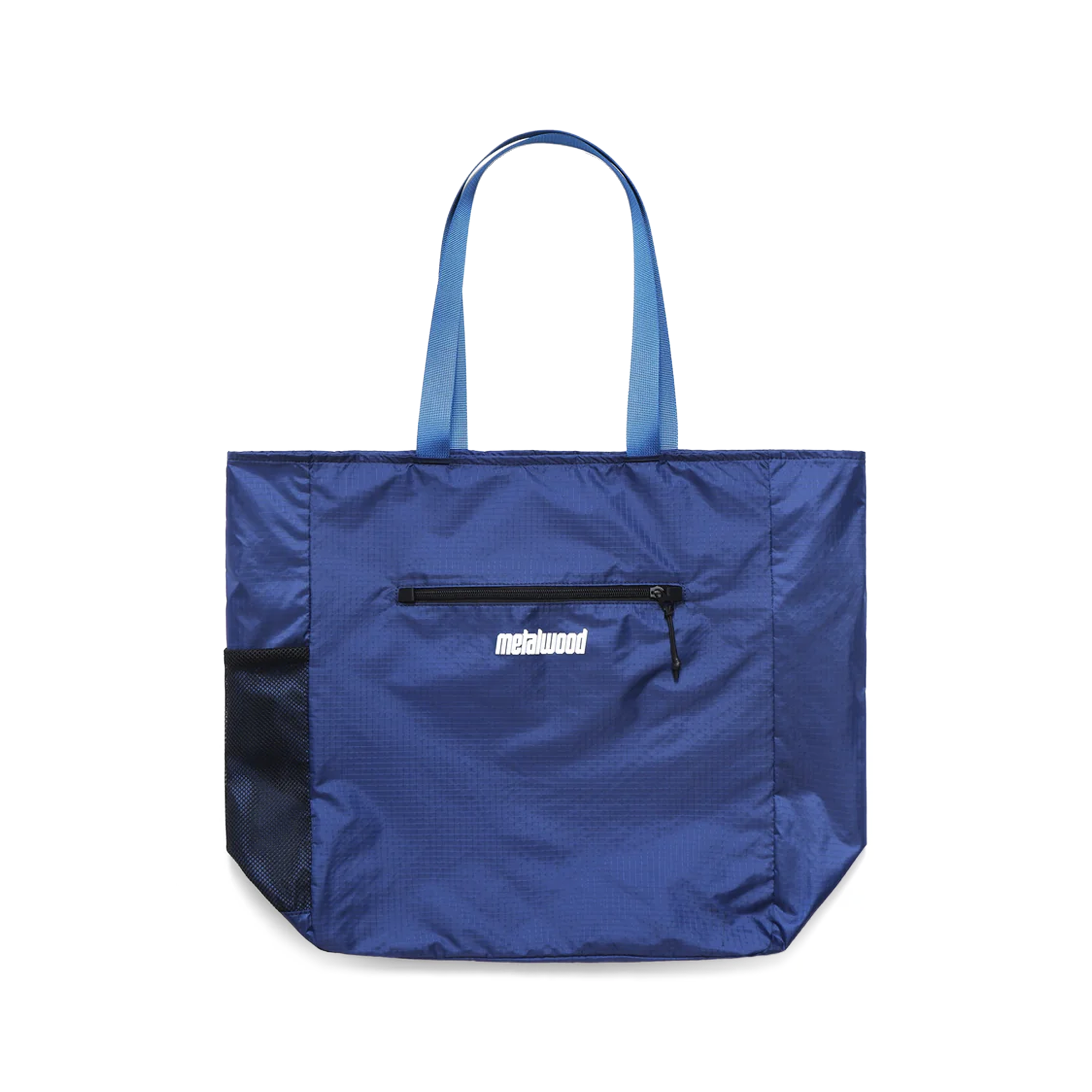 Metalwood Pocketable Tote Blue