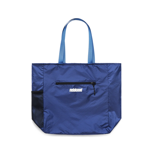 Metalwood Pocketable Tote Blue