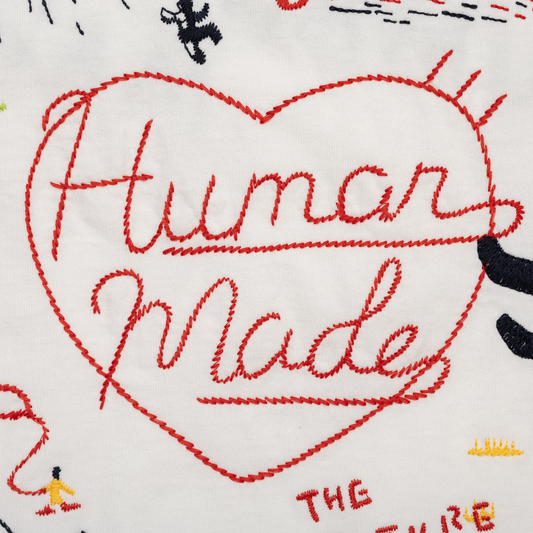 Human Made Embroidered T-Shirt White HM31CS002