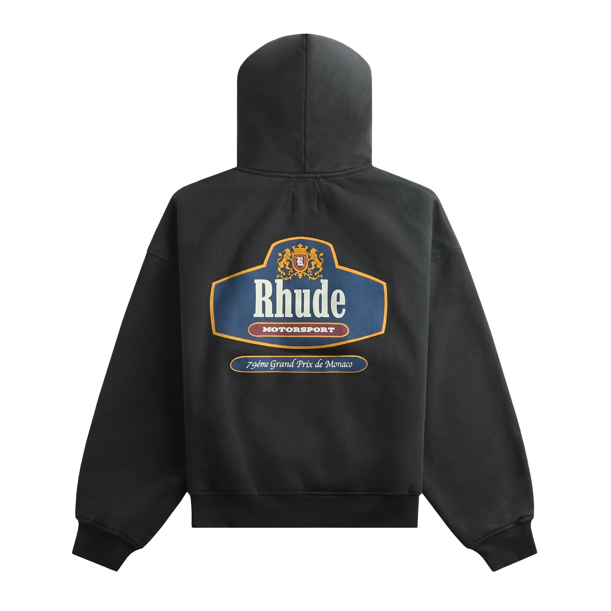R H U D E Racing Crest Hoodie Vintage Black/ Navy