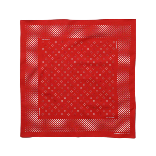 Neighborhood Dot Pattern Bandana Red 252BXNH-AC02