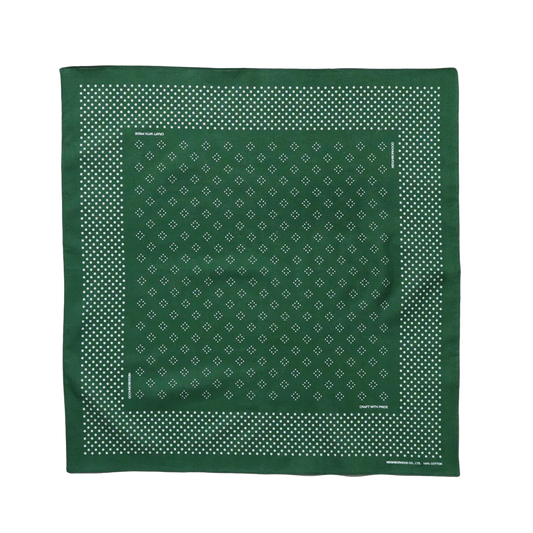 Neighborhood Dot Pattern Bandana Green 252BXNH-AC02