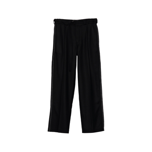 Beach Brains Pleated Work Pant Black/White